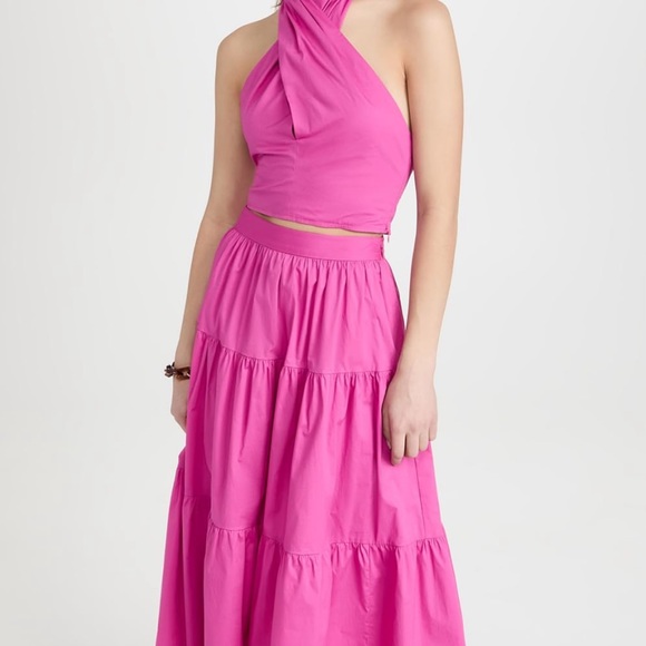 STAUD Pink Halter Crop Top - Picture 5 of 11